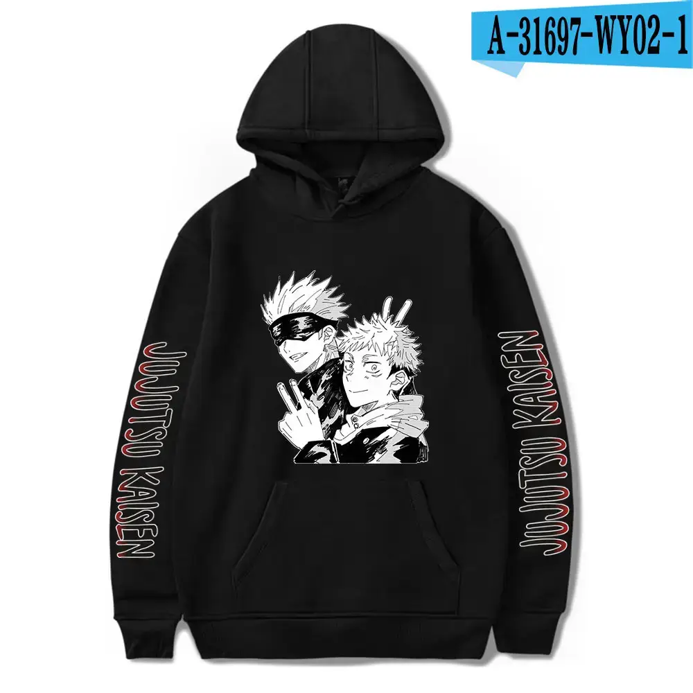 2022 Anime Fleece Lined Hoodie for Men Large - Image 4