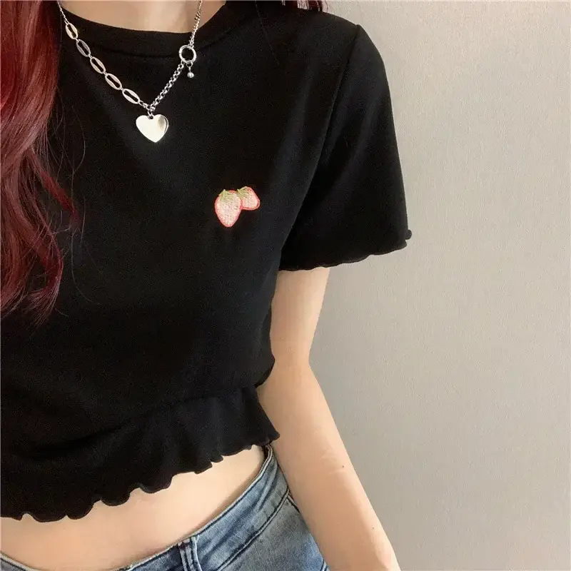 Sweet Spicy Crop Top for Women 2025 Summer - Image 7