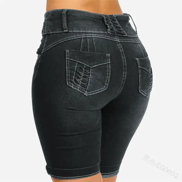 Summer Slim Fit Pocket Jeans for Women