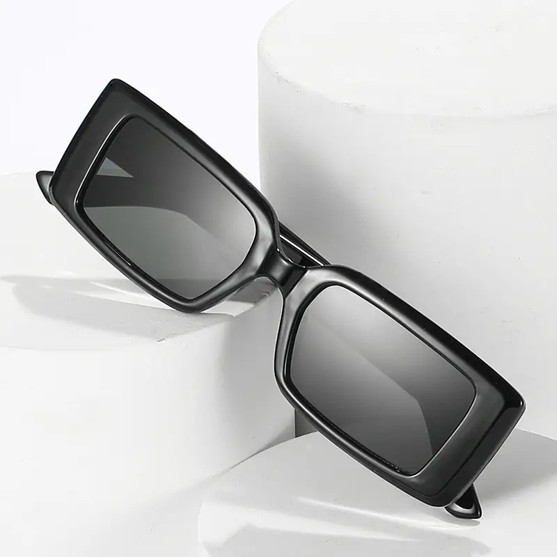 Purple Square Jelly Sunglasses for Women - Image 8