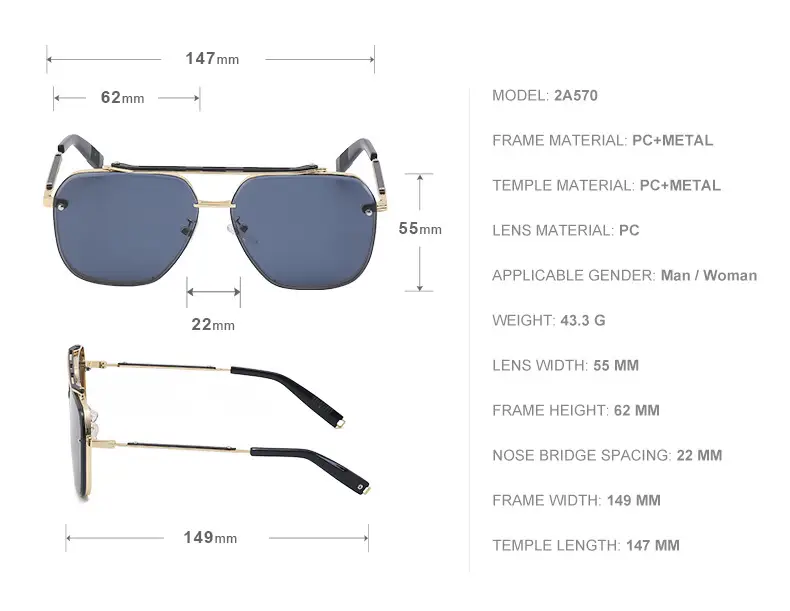 Retro Steampunk Sunglasses Men Women Diamond Trim — feature 32