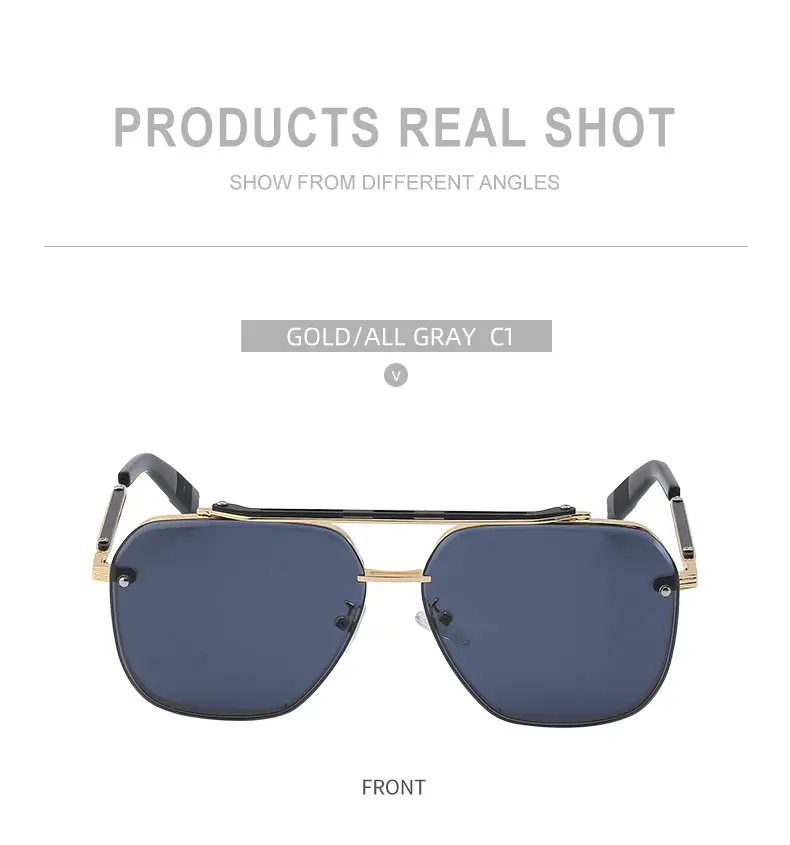 Retro Steampunk Sunglasses Men Women Diamond Trim — feature 34