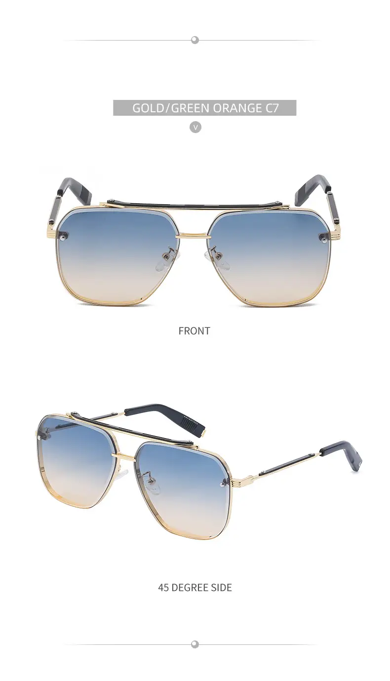 Retro Steampunk Sunglasses Men Women Diamond Trim — feature 37