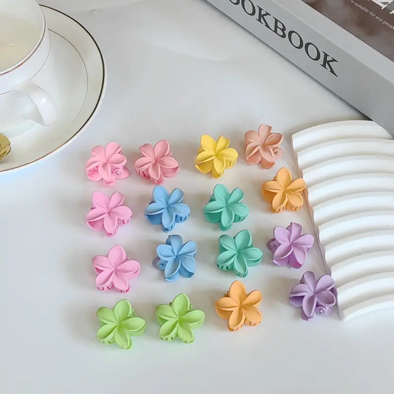 Small Blue Hair Clip for Women's Head Pony