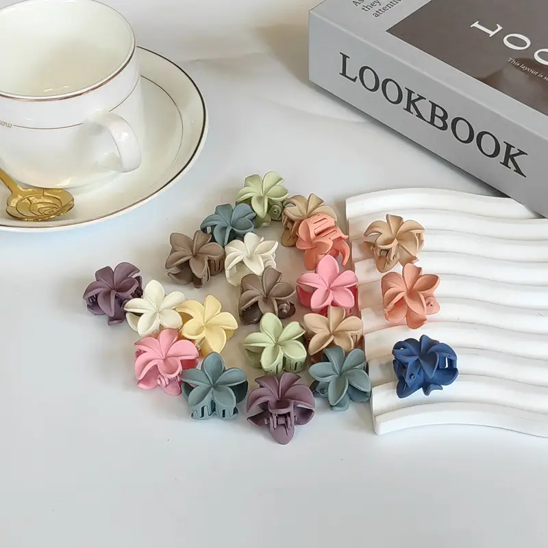 Small Blue Hair Clip for Women's Head Pony