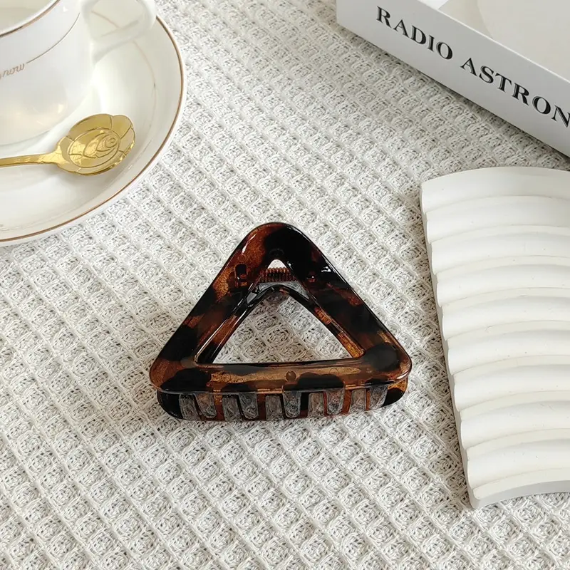 Small Blue Hair Clip for Women's Head Pony