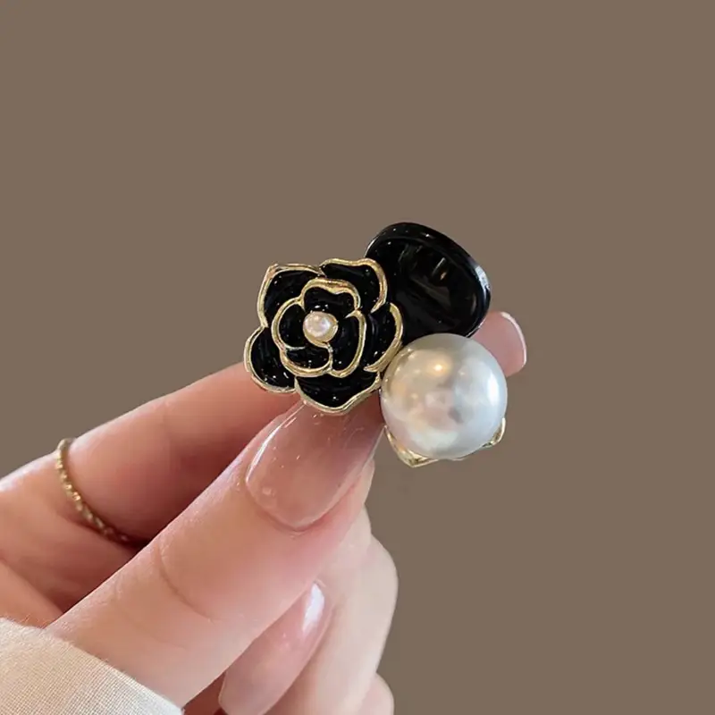Small Blue Hair Clip for Women's Head Pony