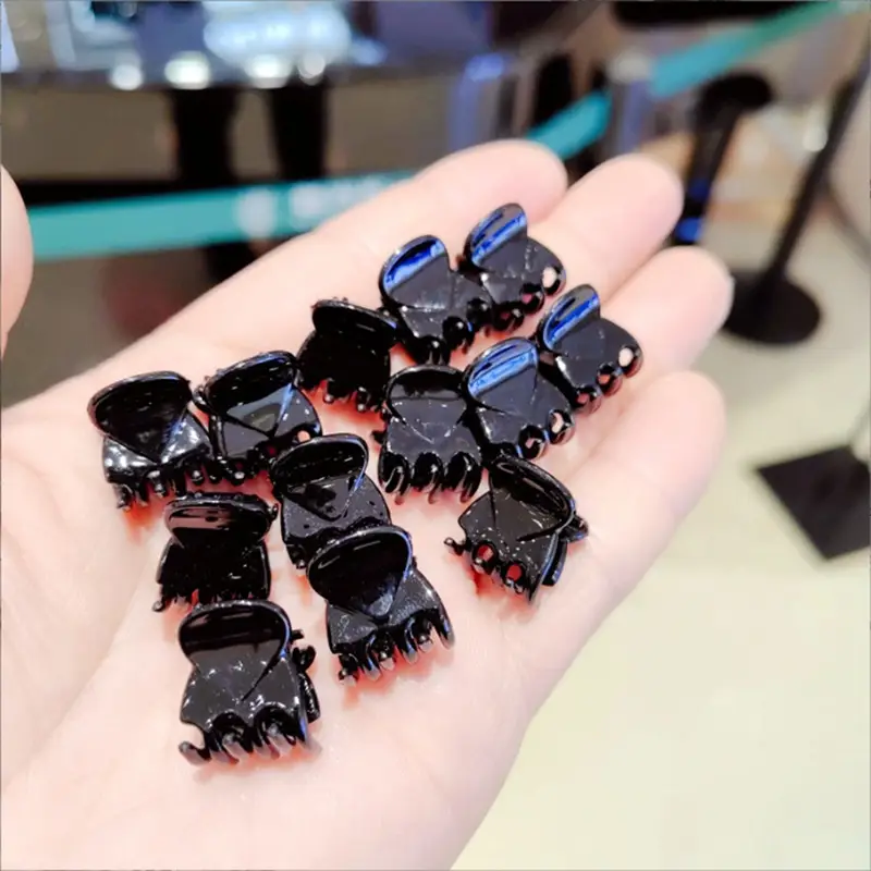Small Blue Hair Clip for Women's Head Pony