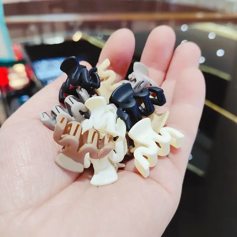 Small Blue Hair Clip for Women's Head Pony