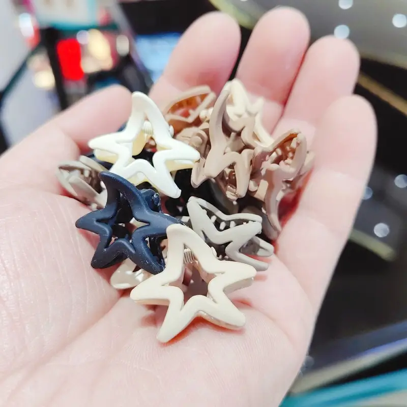 Small Blue Hair Clip for Women's Head Pony