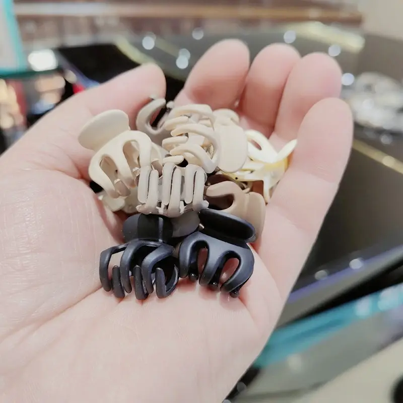 Small Blue Hair Clip for Women's Head Pony