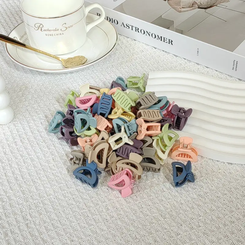 Small Blue Hair Clip for Women's Head Pony