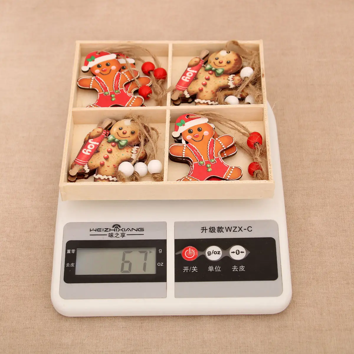 New 12 Pack Faceless Old Man Christmas Wooden Pendant Boxed Christmas Tree Small Hangers Christmas Decorations — feature 7
