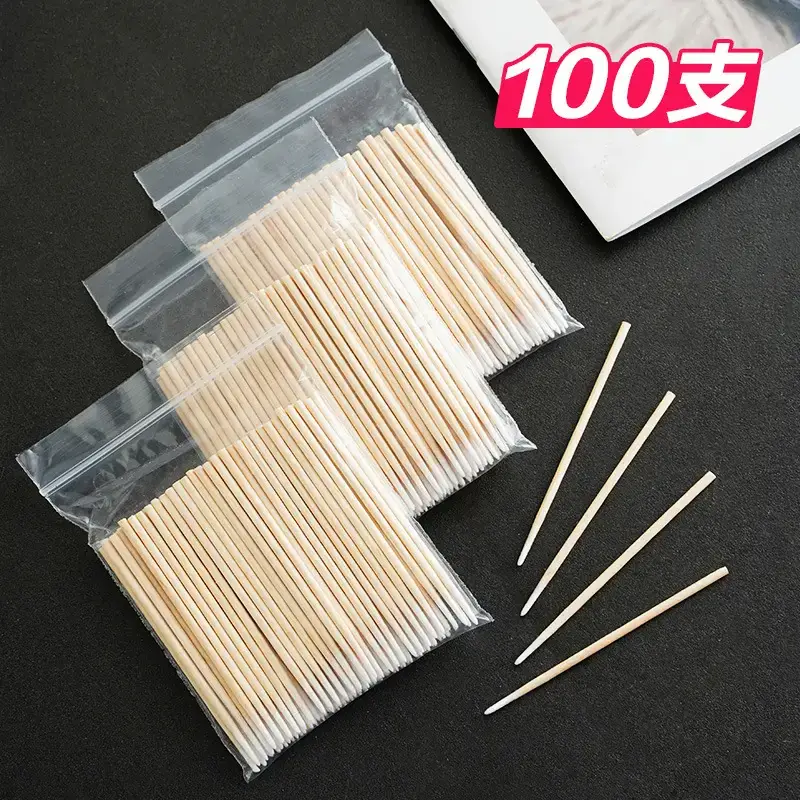 Ultra-Fine Pointed Cotton Swabs for Eyebrow & Mouth Application - Image 3