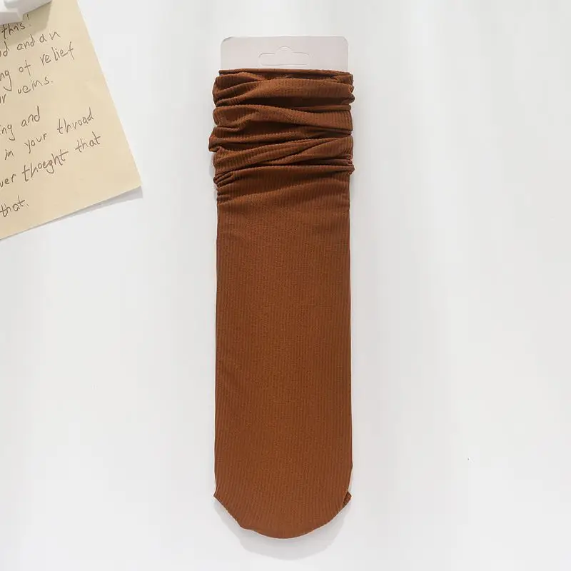 Ice Ice Socks Women's Korean-style Summer Thin Breathable Mid-barrel All-match Pile Socks Trendy Photo Show Color Socks