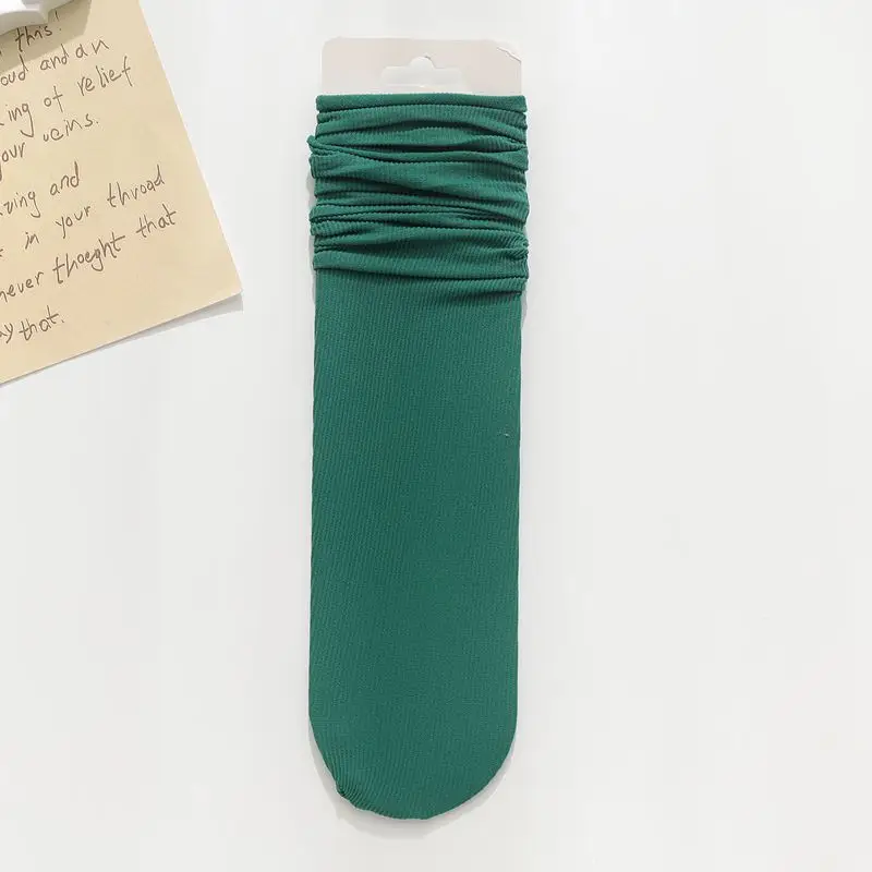 Ice Ice Socks Women's Korean-style Summer Thin Breathable Mid-barrel All-match Pile Socks Trendy Photo Show Color Socks