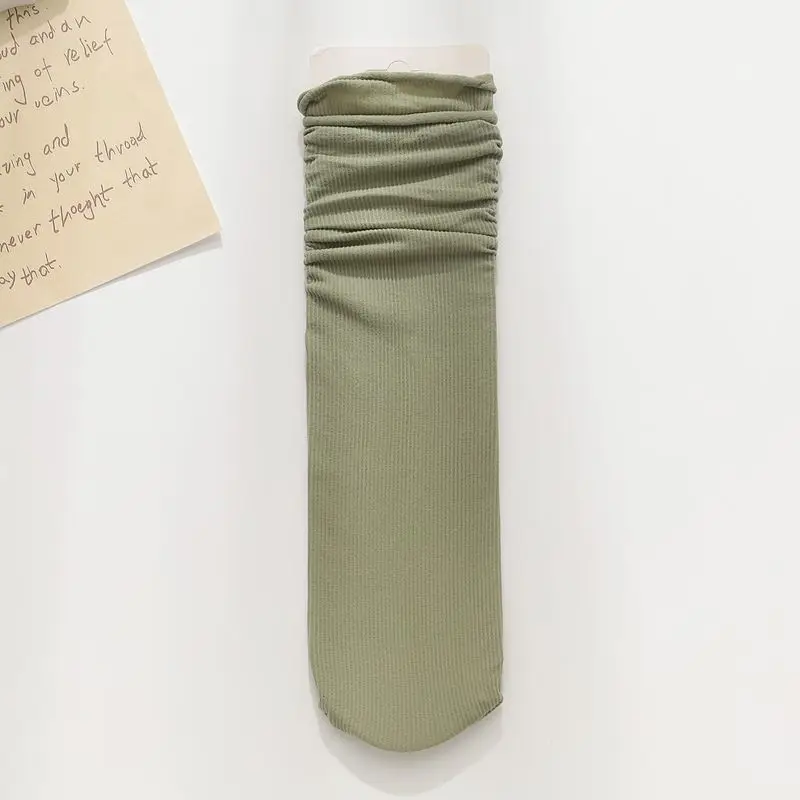 Ice Ice Socks Women's Korean-style Summer Thin Breathable Mid-barrel All-match Pile Socks Trendy Photo Show Color Socks