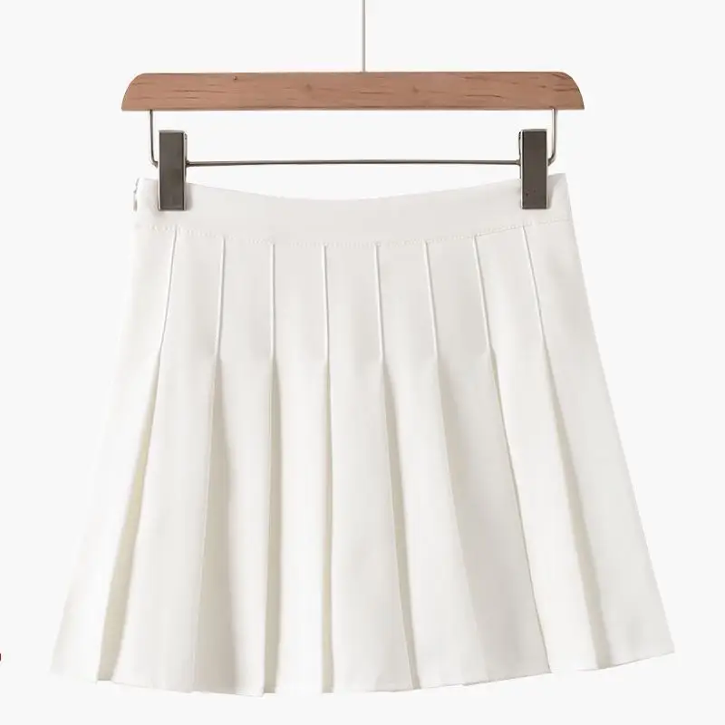 Black Pleated High Waist Skirt for Women - Image 8