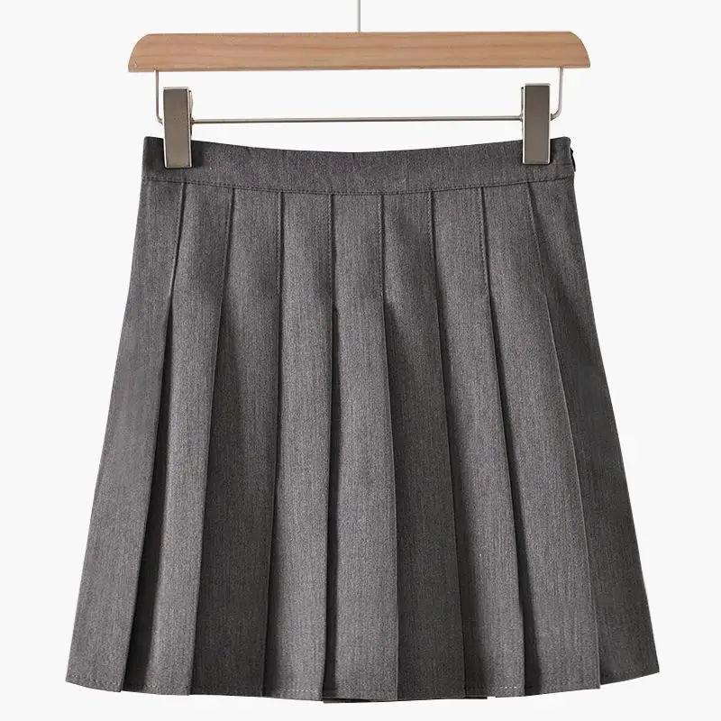 Black Pleated High Waist Skirt for Women - Image 3