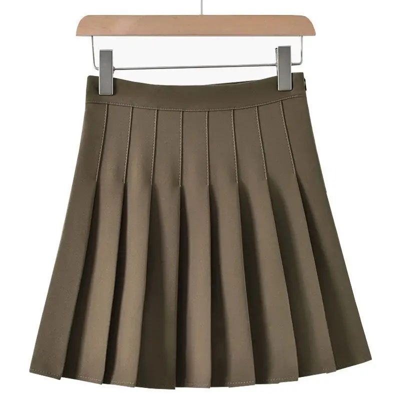 Black Pleated High Waist Skirt for Women - Image 5