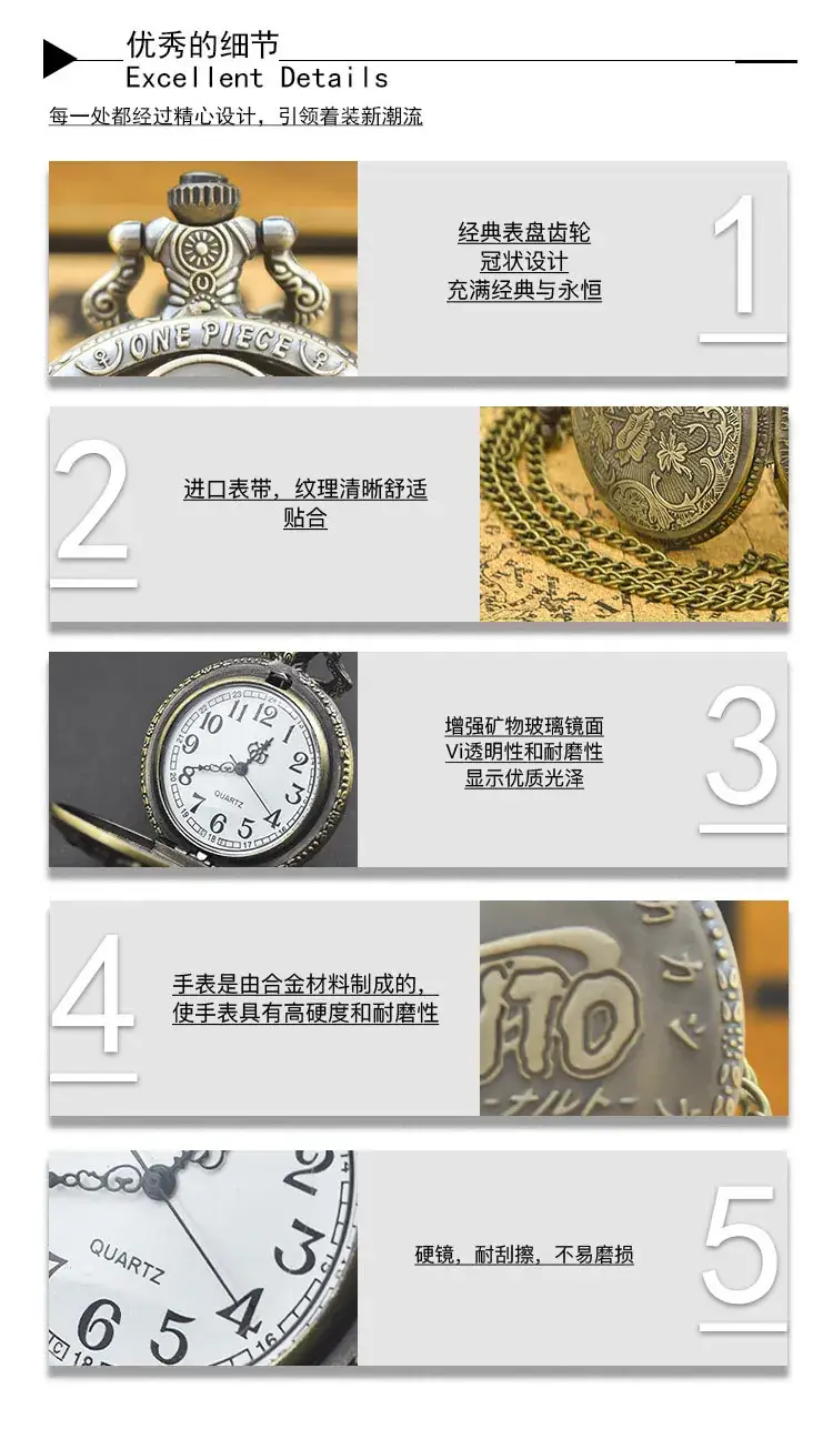Retro Hollow Bronze Pocket Watch for Men Women — feature 13