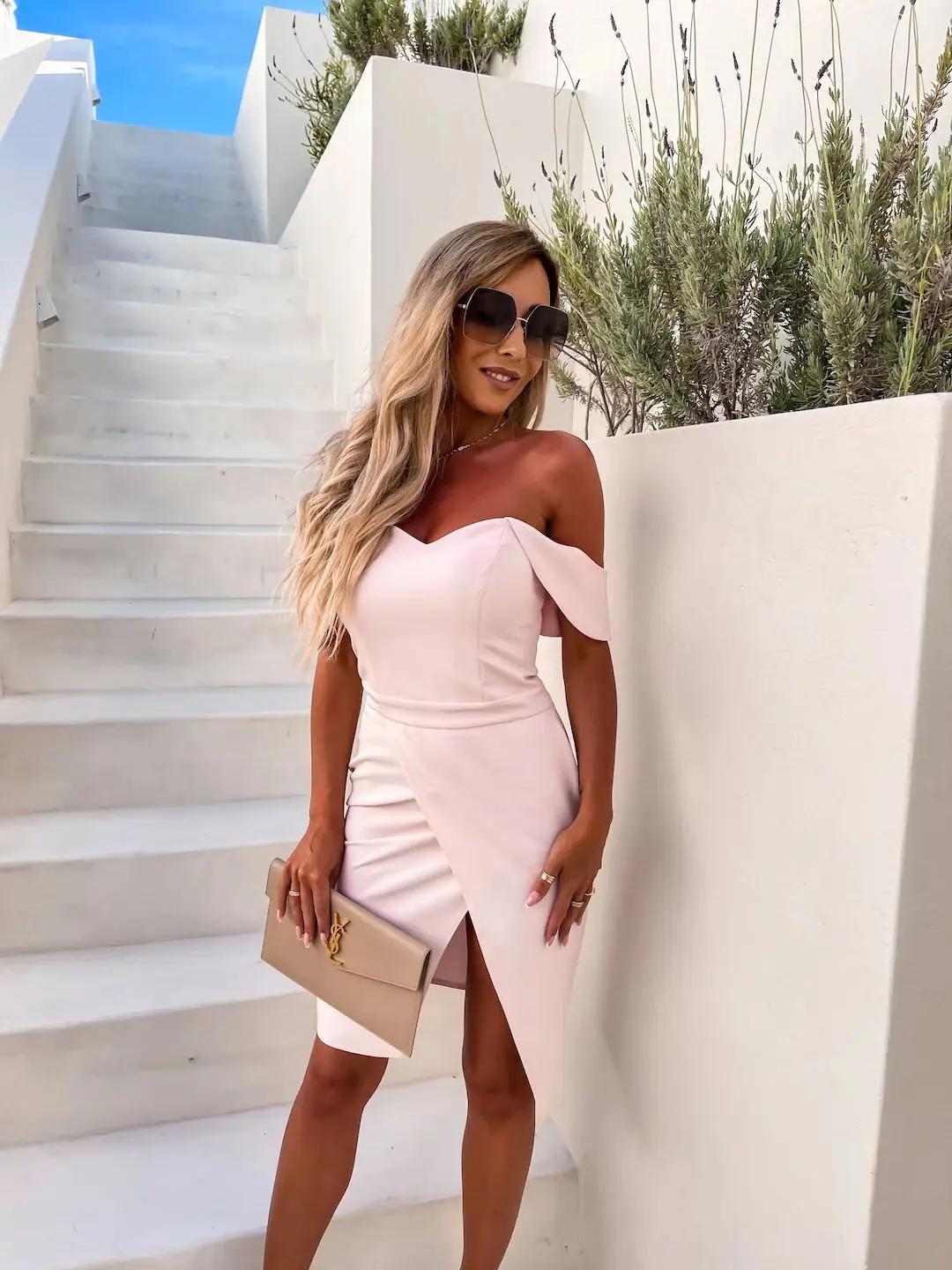 2023 Summer Sexy Women Dress Split Slit Pink Red White — feature 6
