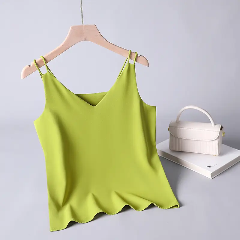 Women V-Neck Camisole Top Solid Color 2026 - Image 3