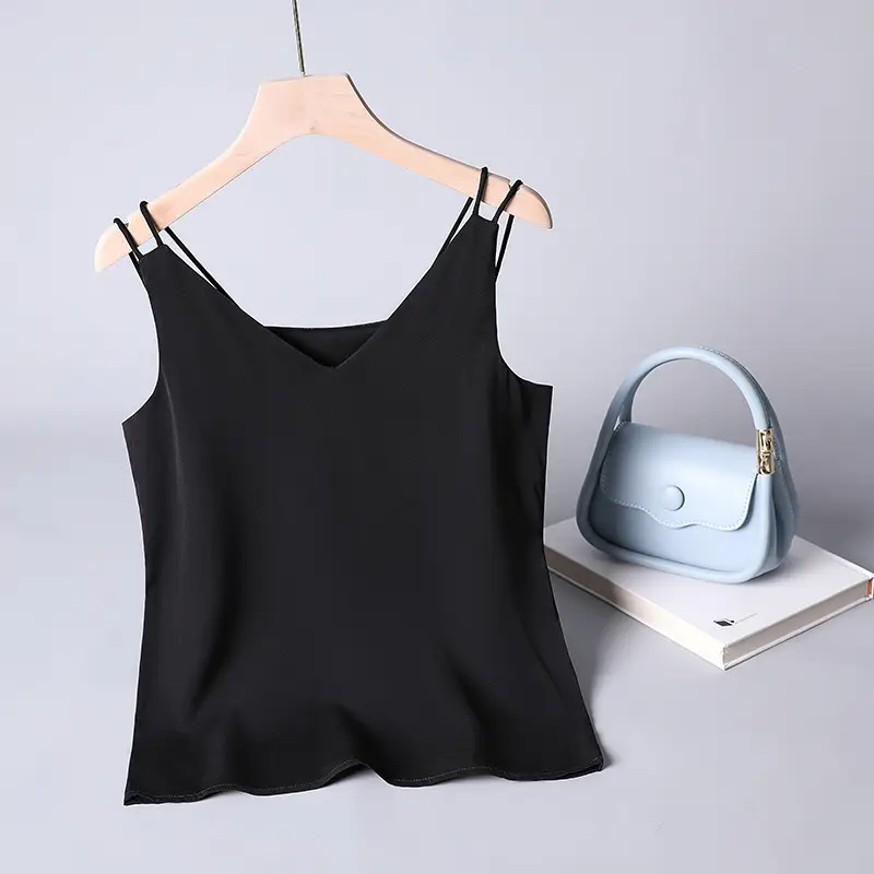 Women V-Neck Camisole Top Solid Color 2026 - Image 4
