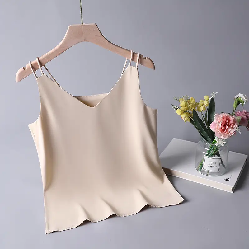 Women V-Neck Camisole Top Solid Color 2026 - Image 5