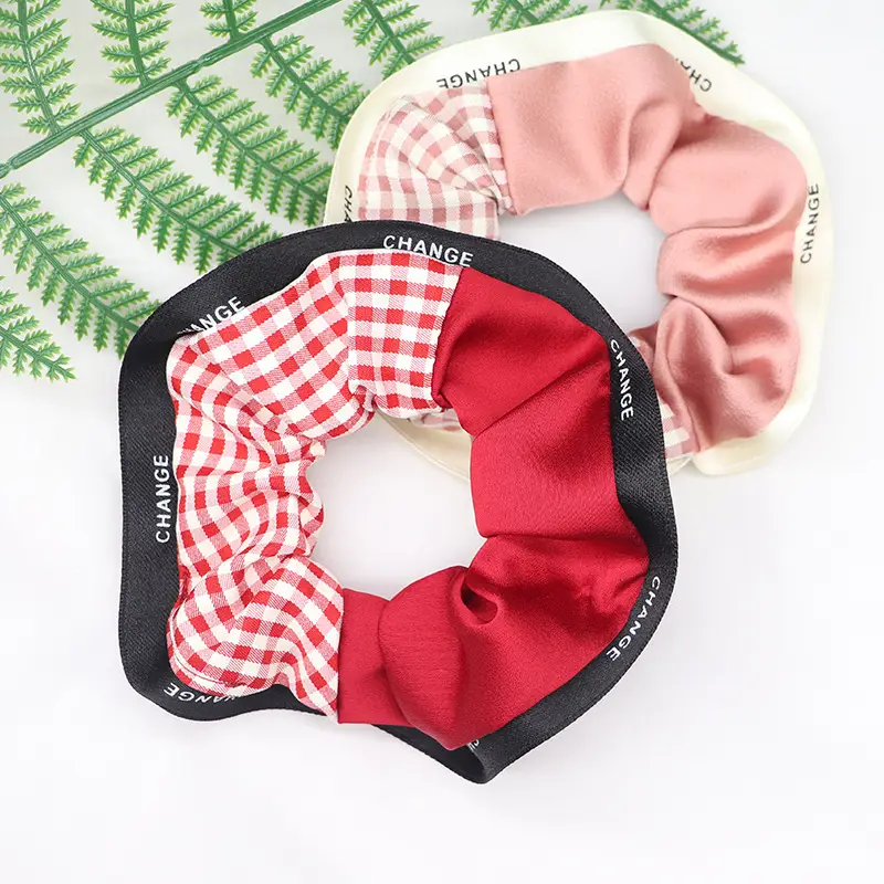Blue Silk Hair Band for Women's Ponytail - Image 18