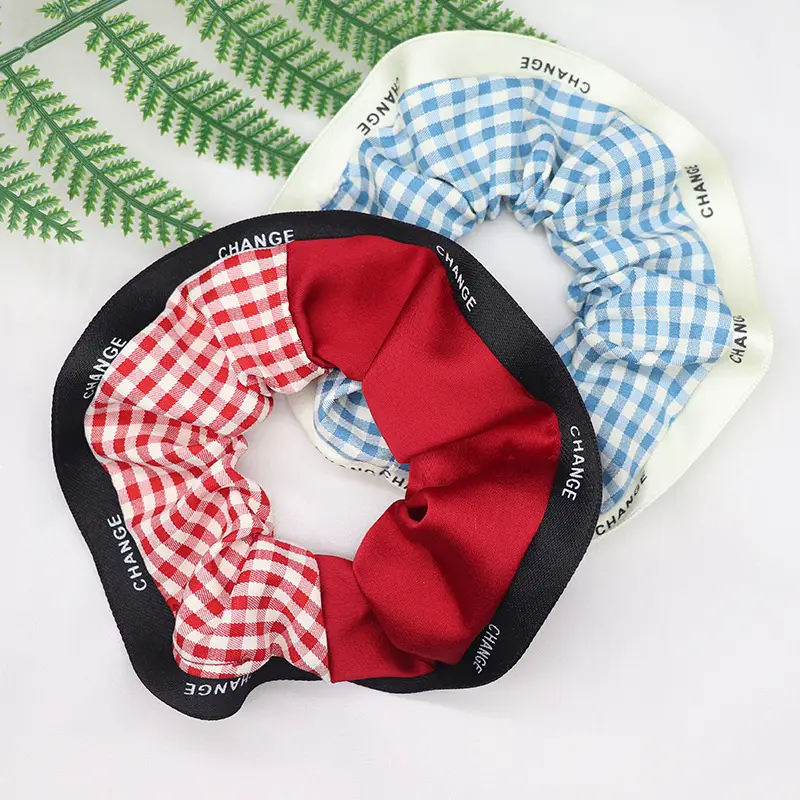 Blue Silk Hair Band for Women's Ponytail - Image 20
