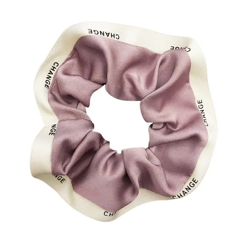 Blue Silk Hair Band for Women's Ponytail - Image 10