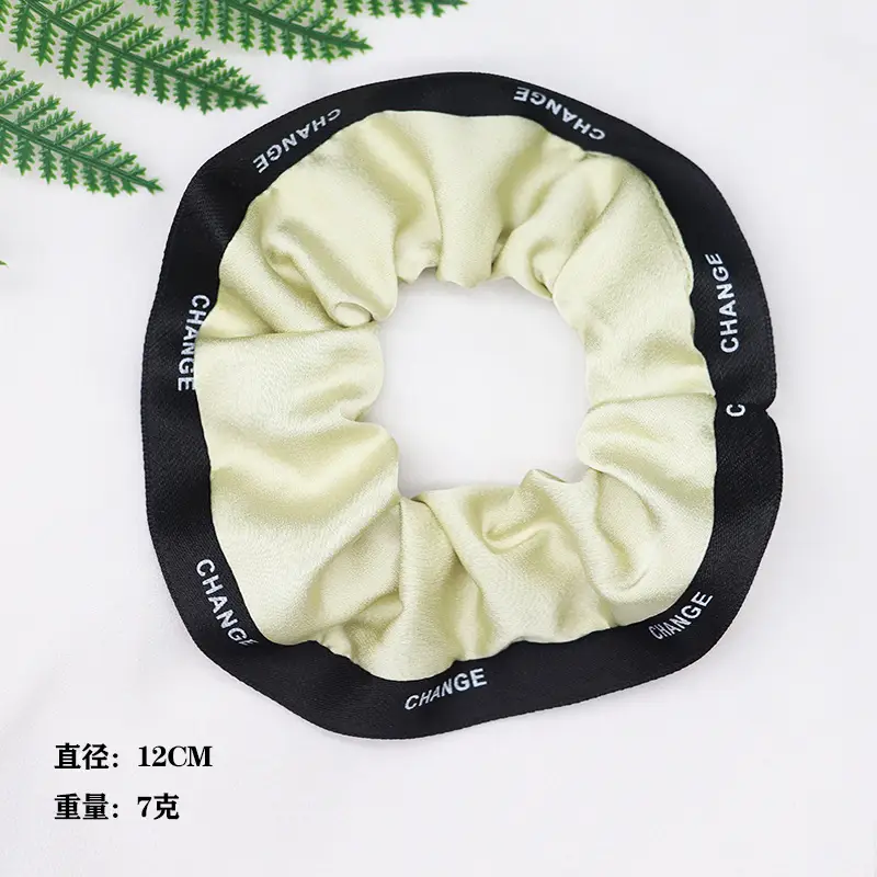 Blue Silk Hair Band for Women's Ponytail - Image 12