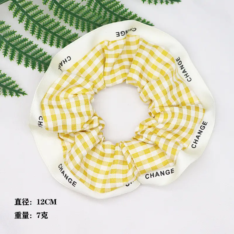 Blue Silk Hair Band for Women's Ponytail - Image 4