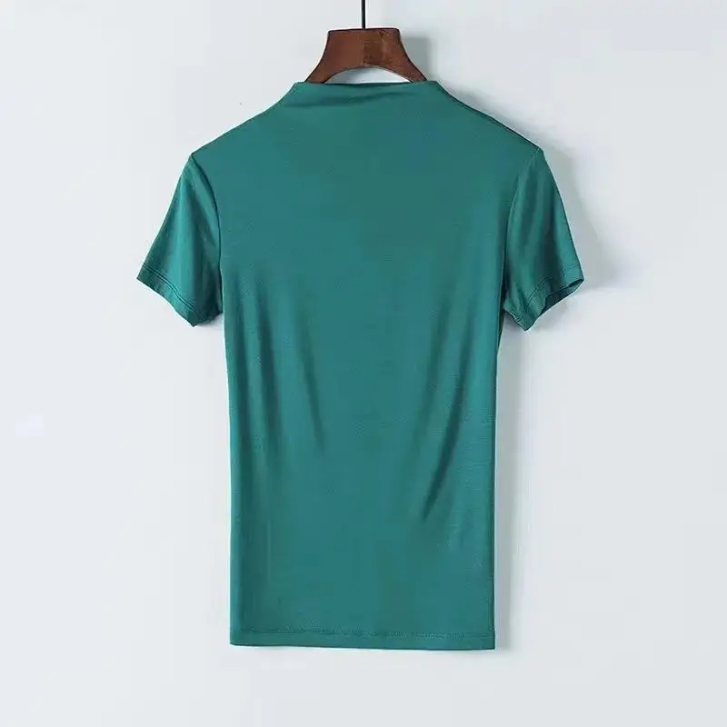 Women Black Half-Collar Slim Fit T-Shirt Spring Summer - Image 5