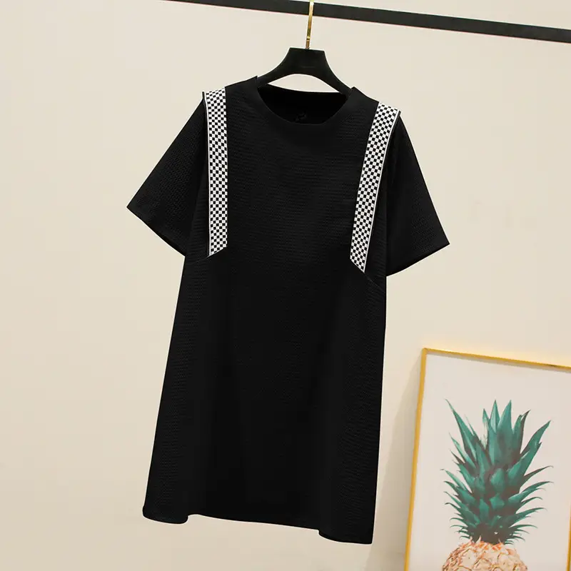 Women's 200kg Fat Weight Slim Fit Round Neck Dress - Image 3