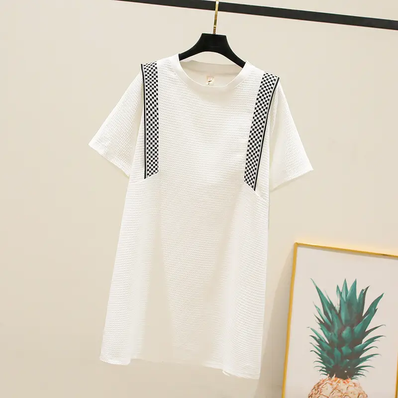Women's 200kg Fat Weight Slim Fit Round Neck Dress - Image 4