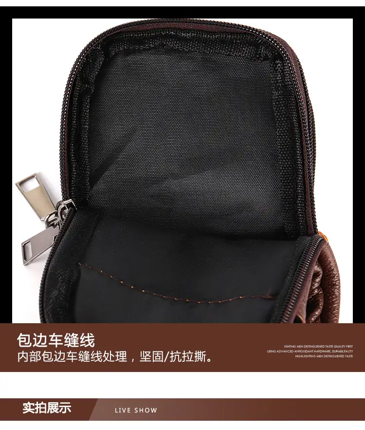 Genuine Leather Mobile Phone Bag for Men — feature 20