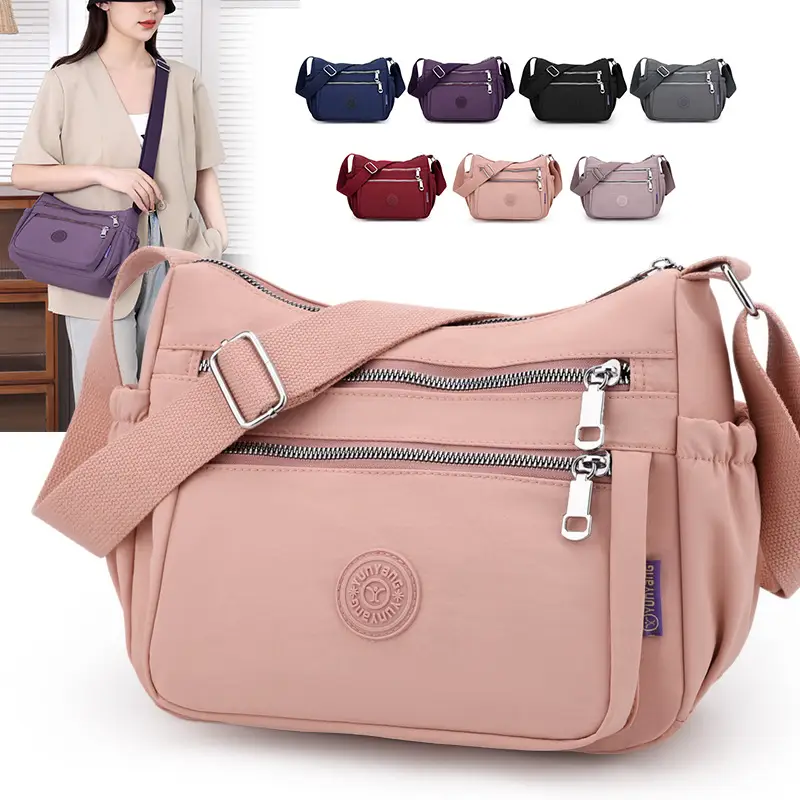 Blue Multi-Pocket Backpack for Women with Adjustable Straps — feature 2