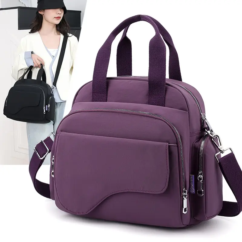 Blue Multi-Pocket Backpack for Women with Adjustable Straps — feature 4