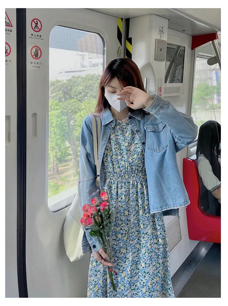 Women Bubble Sleeve Floral Dress Summer 2022 — feature 4