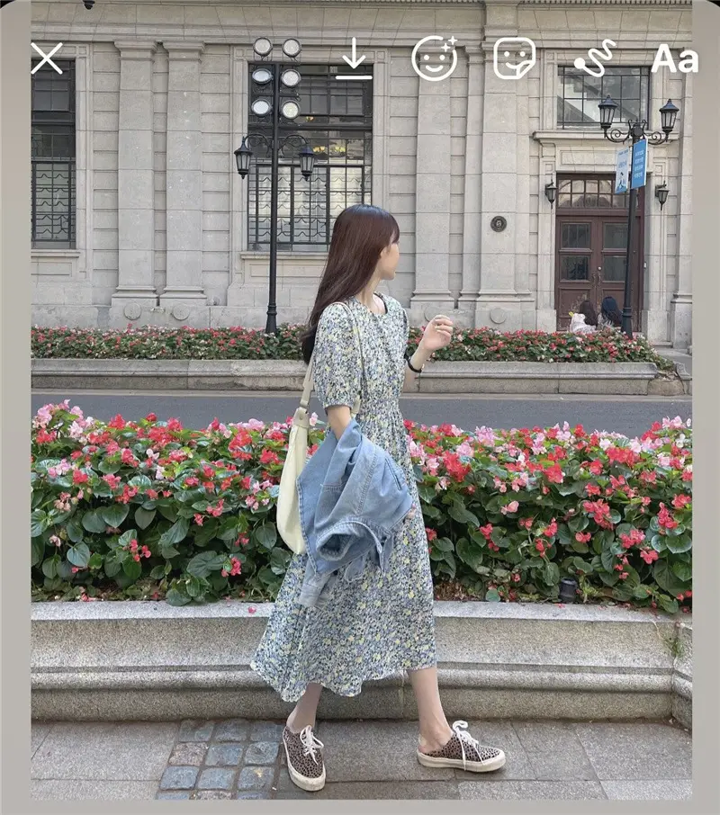 Women Bubble Sleeve Floral Dress Summer 2022 — feature 9