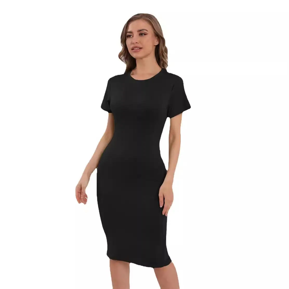Tight Sexy Dress Base Skirt for Women Black Olive Beige - Image 8