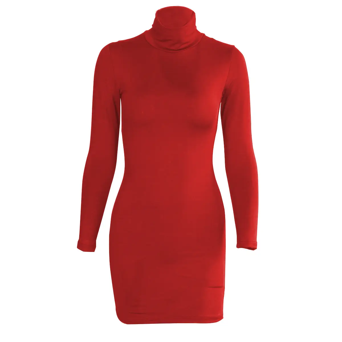 2022 Women's Red Slim Fit Hip Skirt Dress - Image 9