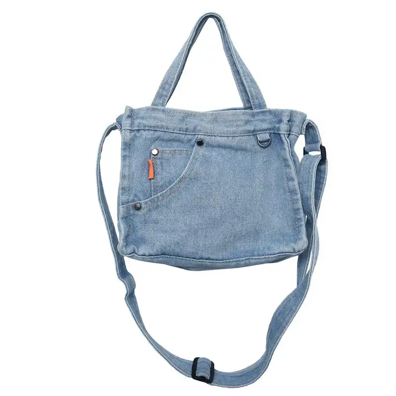 Denim Shoulder Bag Women New Style Portable Artistic - Image 2