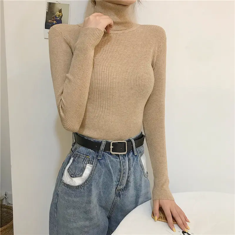Black Long Sleeve Knitted Top for Women — feature 21