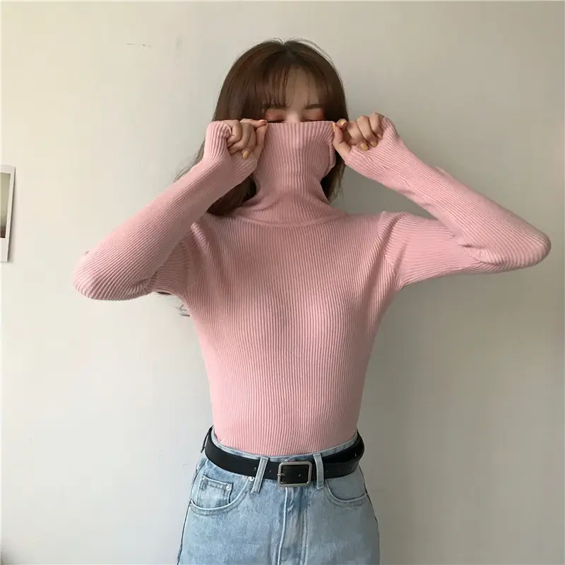 Black Long Sleeve Knitted Top for Women — feature 25