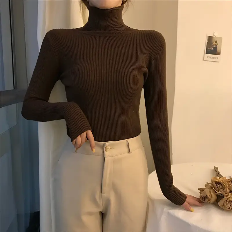 Black Long Sleeve Knitted Top for Women — feature 27