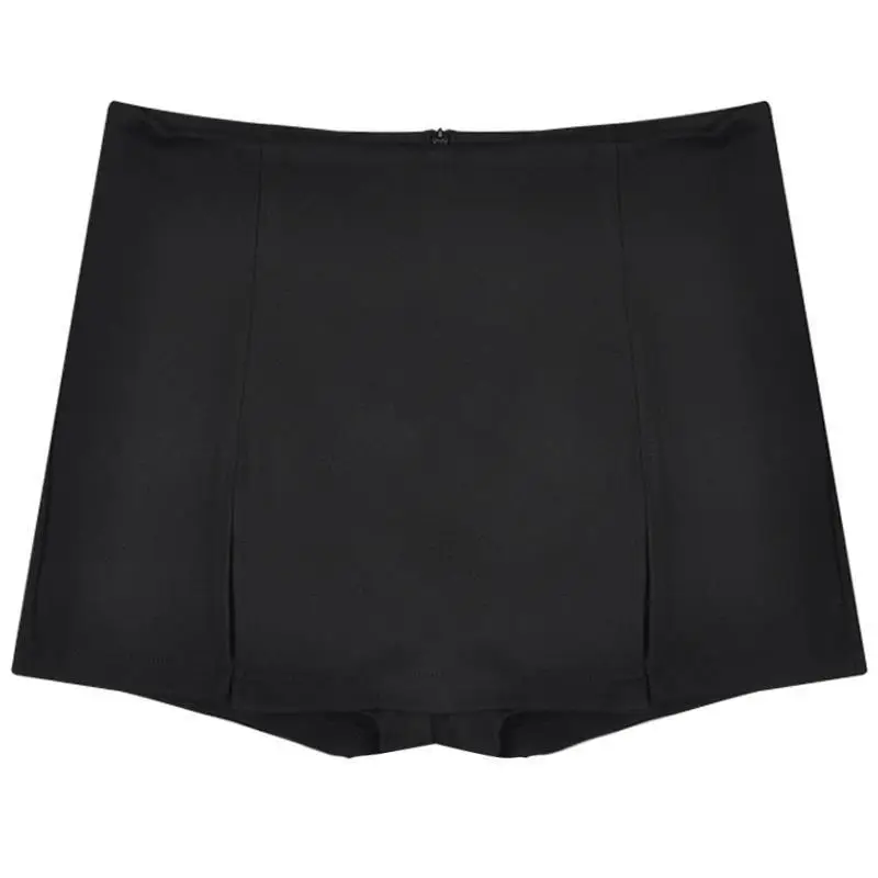 Black Plus Size High Waist Slimming Skirt - Image 5