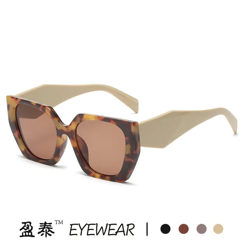 New European Sunglasses Diamond Temples Contrasting Colors - Image 8